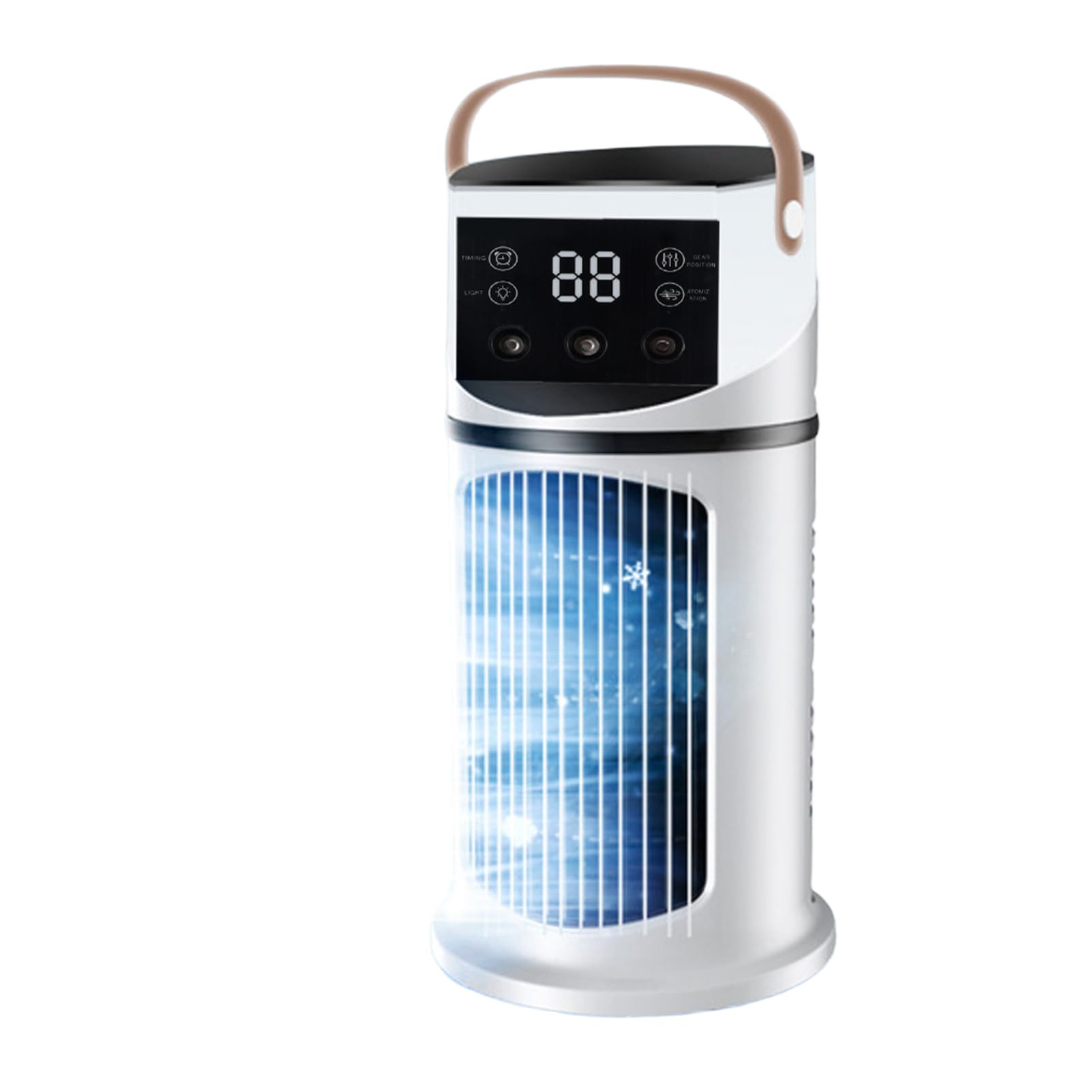 VBESTLIFE 4 in 1 Portable Air Conditioners 500ML AC Air Cooler Humidifier with 6 Speeds 7 Colors Light