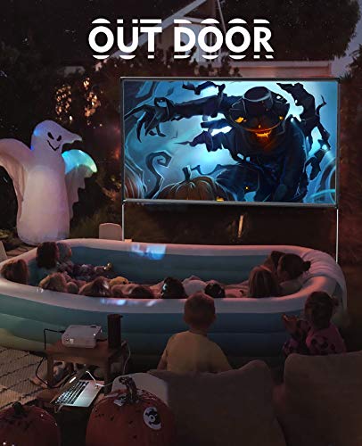 image for CiBest Projector Screen with Stand 100 inch 4K HD 16: 9 Indoor Outdoor