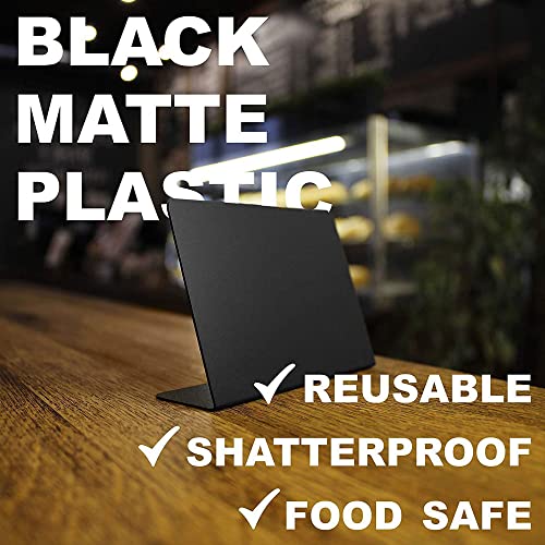 20 Pack Mini L Shape Chalkboards With 4 Color Liquid Marker Support Easels Small Board Labels Place Cards For Table Price Tage Numbers Weddings Party Decoration #TOP4