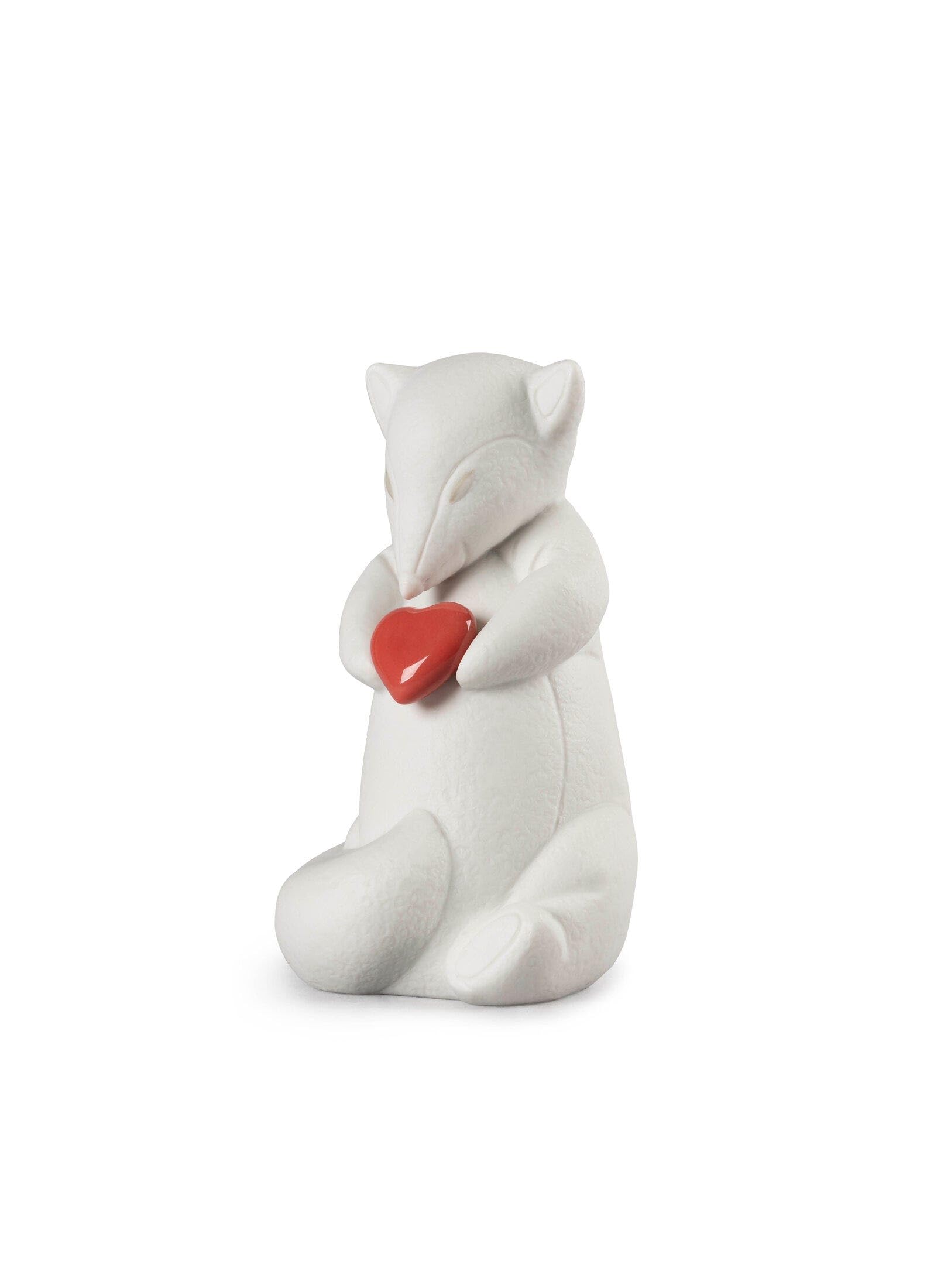 Renard fidèle Lladró : figurine d'amour en porcelaine pour la vie