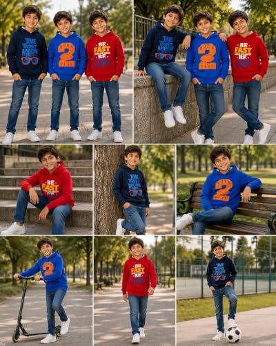 Image of T2F Boys Cotton Hooded Sweatshirt (Pack of 3)