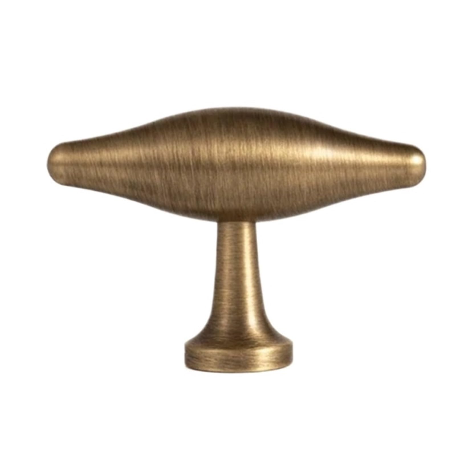 Qvorlth T Knob-50Mm Vintage Cabinet Pulls Antique Brass Furniture Handles And Knobs Bronze Wardrobe Pulls Cupboard Door Knob Retro Kitchen Cabinets(T Knob-50Mm)