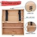 U.S. Art Supply Multi-Function Artist Supply Box with Locking Clasps - Wooden Art Box for Artist Supplies, Brushes, Pencils, Erasers, Tool Storage Organizer Case to Protect and Transport