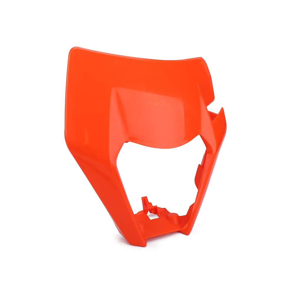 Mascherina per Faro Moto, Paralume Antivento e Antipolvere, Arancione, per EXC EXCF, XC, XCF, XCW, SX SXF, 125-530 cc