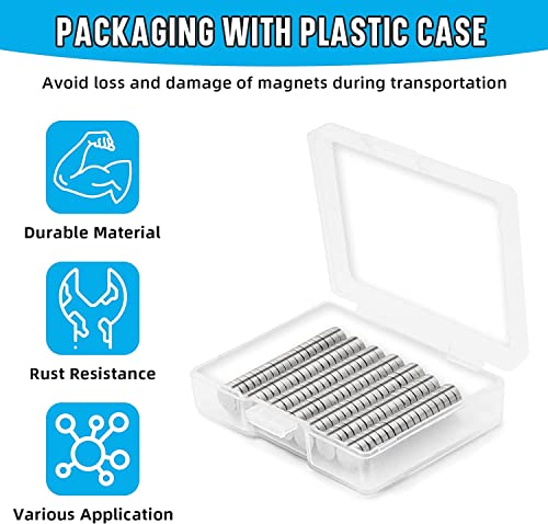 FINDMAG Magnete Klein, 50 Stück 6 mm x 2 mm Neodym Magnete Extra Stark, Magnet Rund, Magneten Starker Halt, Magnet für Pinnwand, Handwerk, Zuhause, Büro