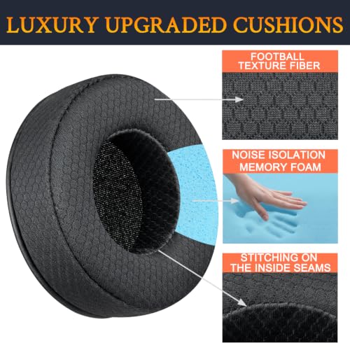 Image of SOULWIT Mesh Earpads for Skullcandy Hesh /Hesh2 Headphones - Black | Not Fit Hesh 3 /Hesh ANC /Hesh Evo Headphones