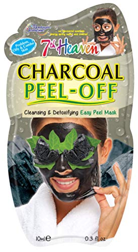 7th Heaven Montagne Jeunesse Charcoal Peel Off Mask with Witch Hazel and Birch Leaf for Easy Cleansing and Soothing