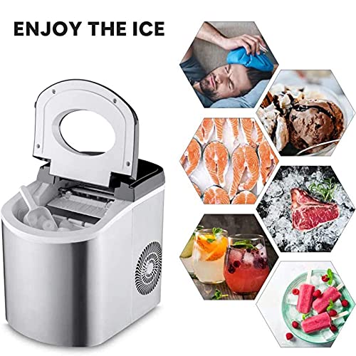 Máquina para hacer hielo de mostrador con 9 cubos miniatura 7