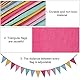 Crislove Wimpelkette, 4er Pack 5M Mehrfarbig Dreieck Flaggen, 15 Farben jedes Banner, Leinenimitat Wimpel für Geburtstag Party Hochzeit Dekoration Indoor Outdoor
