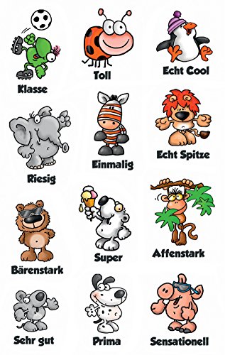 Preisvergleich Produktbild AVERY Zweckform 53131 Papier Sticker Tiere 24 Aufkleber