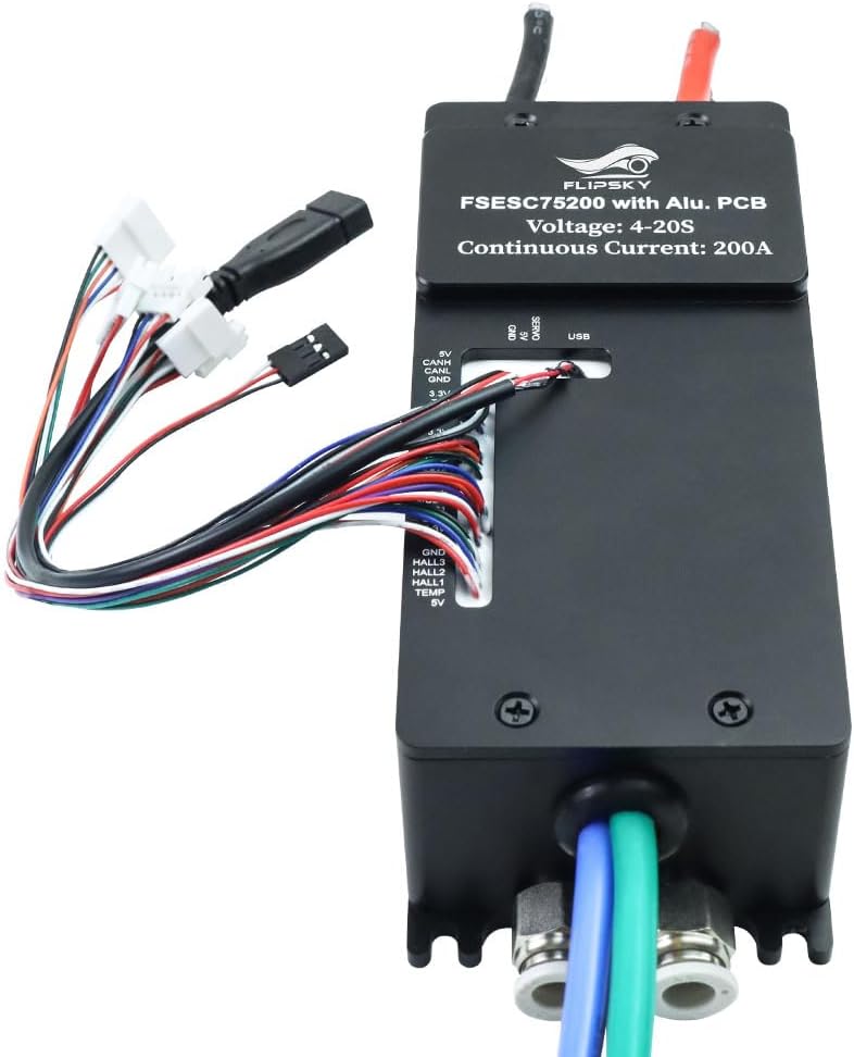 FLIPSKY 75200 FOC 84V High Current Single ESC with Water Cooling Enclosure for Electric Skateboard/Scooter/Ebike Speed Controller