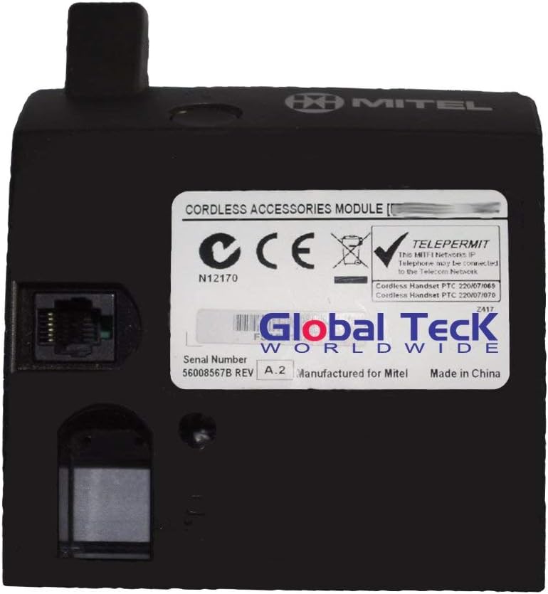 Mitel Cordless Headset and DECT Module Bundle, #50005712 | Mitel 5330e, 5340e and 5360e phones | Includes all accessories (Renewed)