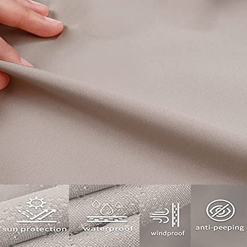 Voile d'ombrage polyester imperméable avec œillets filet de protection - 7
