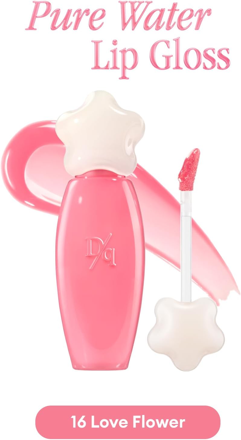 Dasique Nemlendirici ve Besleyici, Dudak Parlatıcısı Pure Water Lip Gloss (16 Love Flower)
