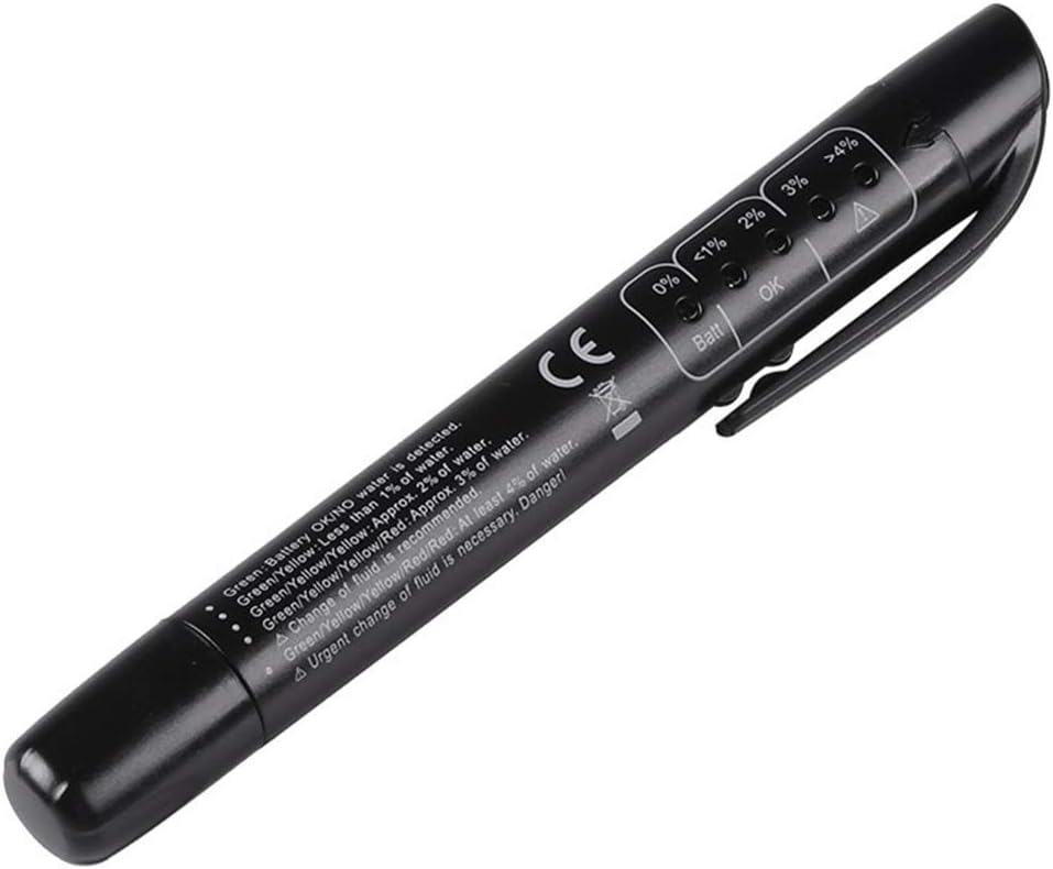 amiciAuto Brake Fluid Tester 5 LED Indicator For DOT3 DOT4 Brake Fuel with AAA Battery