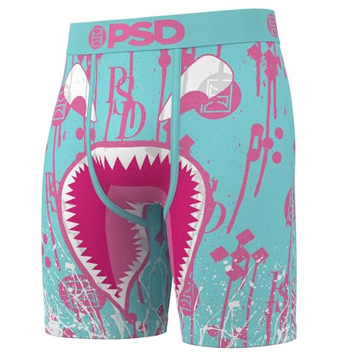 PSD Mens Boxer Briefs - WF Elite 3-Pack, 7 Inch Inseam, Moisture-Wicking, 4-Way Stretch, Boxer Briefs for Men Pack4