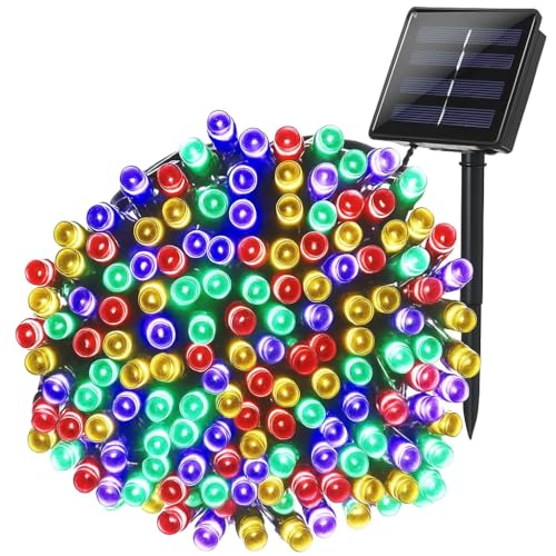 Image of AERYS Solar Fairy String Light 10 Meter Inbuilt Rechargable Batery IP65 Waterproof 8 Mode Copper Wire Outdoor /Indoor Solar Powered Led String Light Decorations for Garden Yard Balcony (RGB Colour)