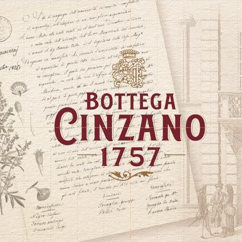 Bottega Cinzano 1757 - Cinzano Vermouth Rosso - italienischer Premium-Vermouth, hergestellt mit Kräutern aus Piemont – ideal für Cocktails, 16% (1 x 1l)