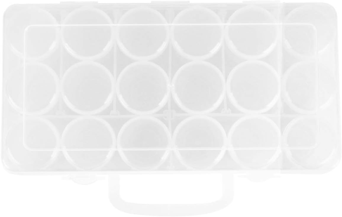 Healifty Bin Organizer Bin Organizer Plastic Clear Grid Box