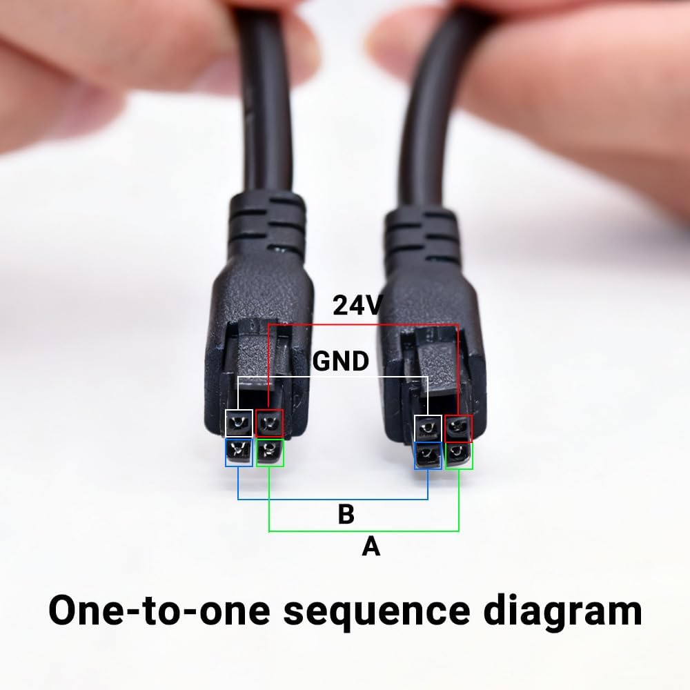 ELVES Lab 4Pin Male to Male 3D Printer Auto Feed BMCU to AP Printer Multi-Colour Module Connection Cable 0.5M for Lab A1/A1 Mini