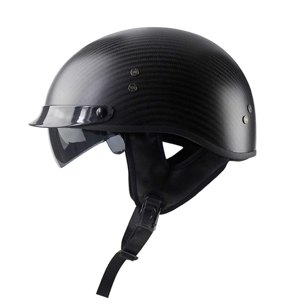 Buy DJCALA Motorcycle C Helmet, Retro Motorbike Half Helmet, Open Face