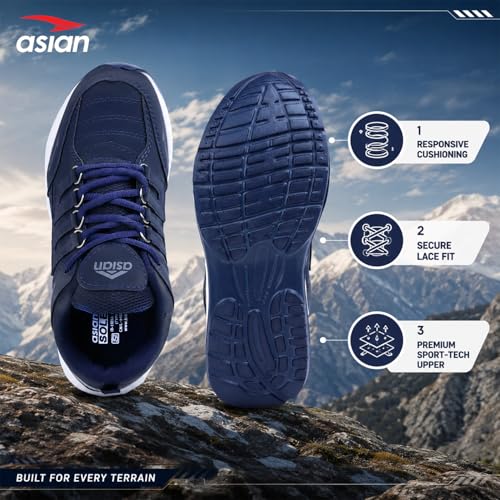 Image of ASIAN Men's Cosko Sports Running,Walking,Gym,Training Sneaker Lace-Up Shoes for Men's & Boy's