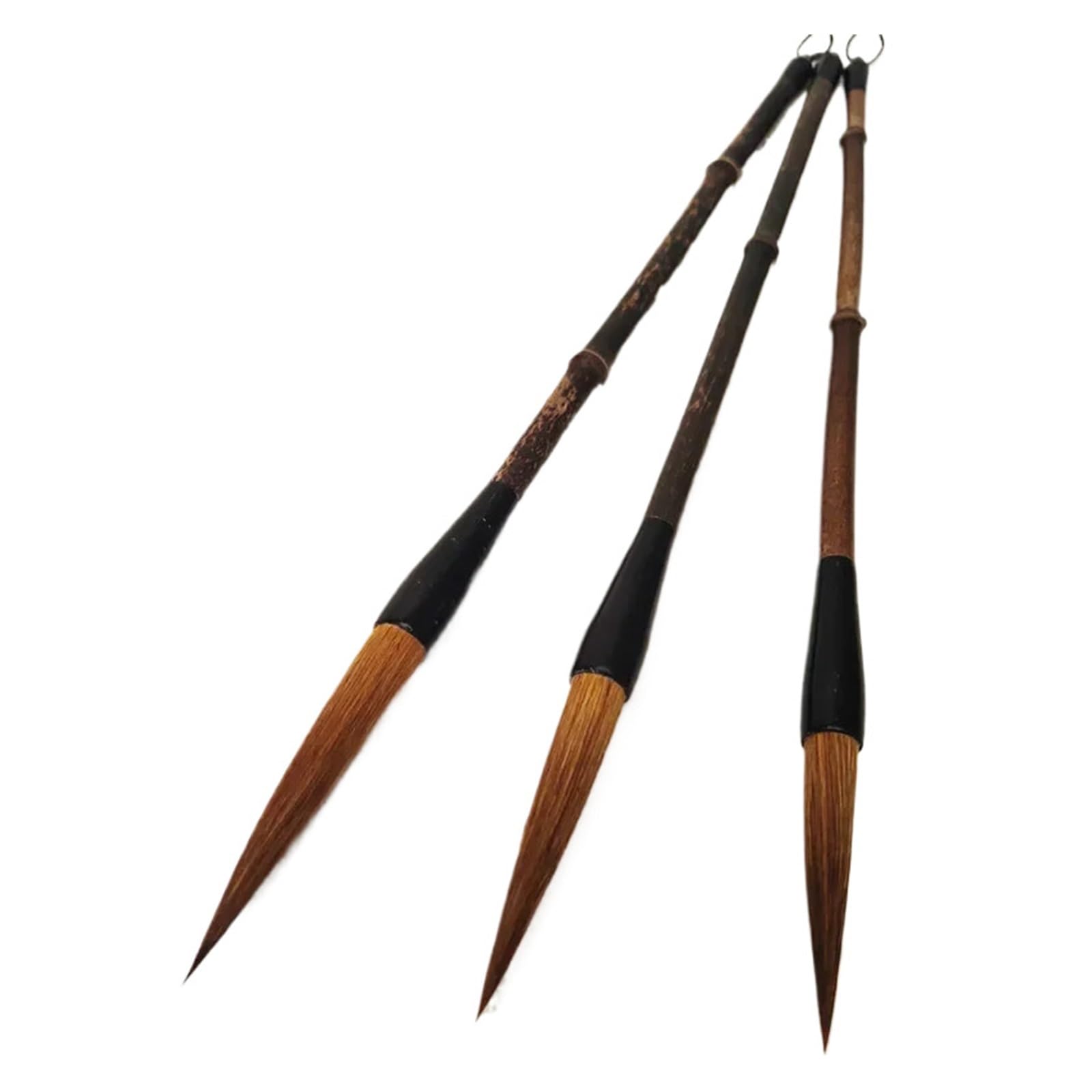 tianwandong 3 szt. Pędzel do kaligrafii Pędzel do kaligrafii Chińskie malowanie Hak Linia Długie włosy Pędzel do pisania Tinta Chiny(Weasel hair)
