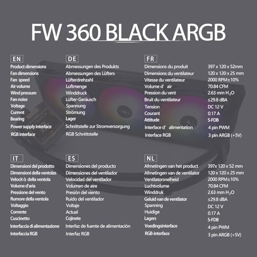 Thermalright FW360 ARGB solution thermique efficace contre le bruit des ventilateurs PC de bureau