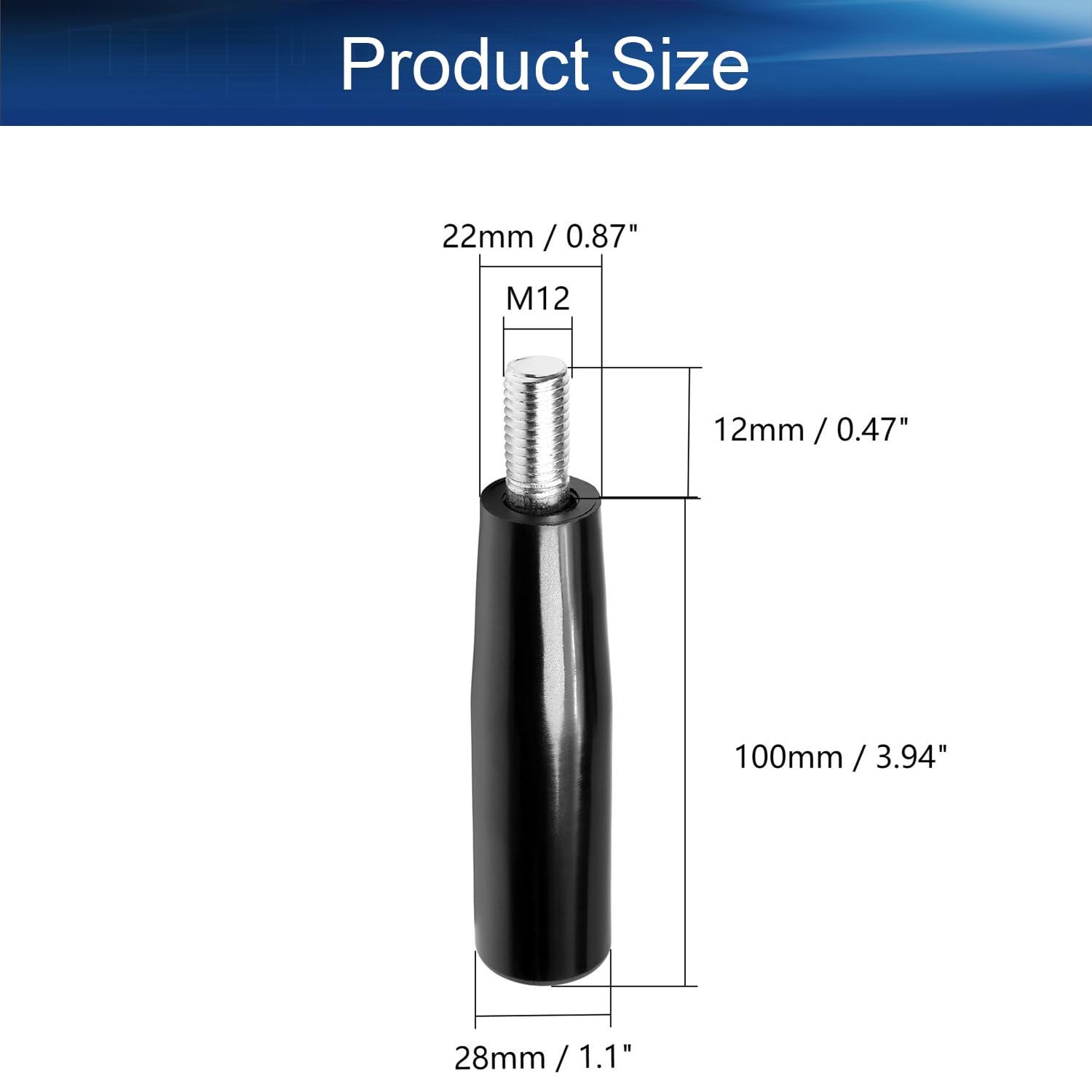 Sourcing Map Vis Double Filetage Acier Carbone Zingué Boulon M8 X 80mm