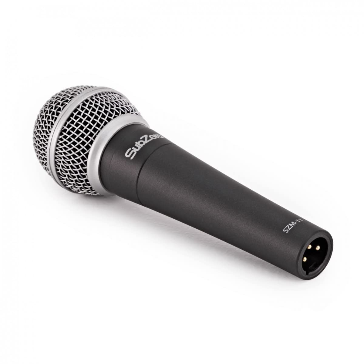 SubZero Juego de 3 micrófonos vocales dinámicos con Pinzas y Estuche