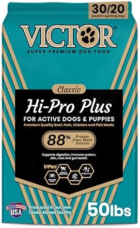 VICTOR Super Premium Dog Food – Hi-Pro Plus Dry Kibble – High Pro...