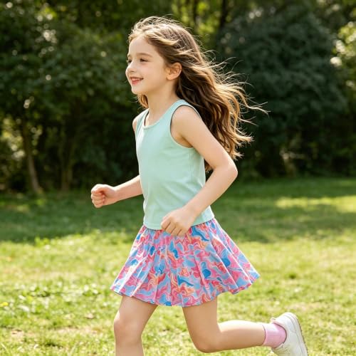 Girls Sun Protection Athletic Active Wear Tank Top and Skort Set - image 2