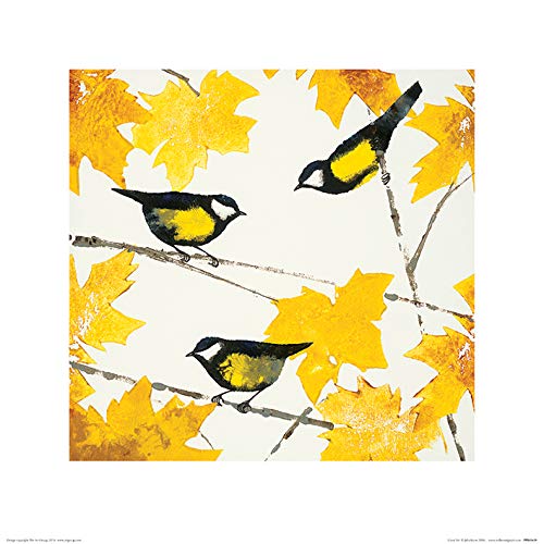 The Art Group Julia Burns (Tits) -Art Print 40 x 40cm, Paper, Multicoloured, 40 x 40 x 1.3 cm