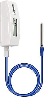 ECOWITT WN34D Pool Thermometer for Home, Digital Water Temperature Sensor with LCD Display, Easy to Install, Waterproof, ...