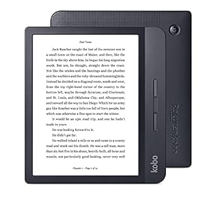 Kobo Libra H2O | Impermeabilità | Touchscreen HD antiriflesso da 7″ | Luminosità e temperatura colore regolabili | eBook | WiFi | 8GB di archiviazione | Tecnologia Carta E Ink | Nero