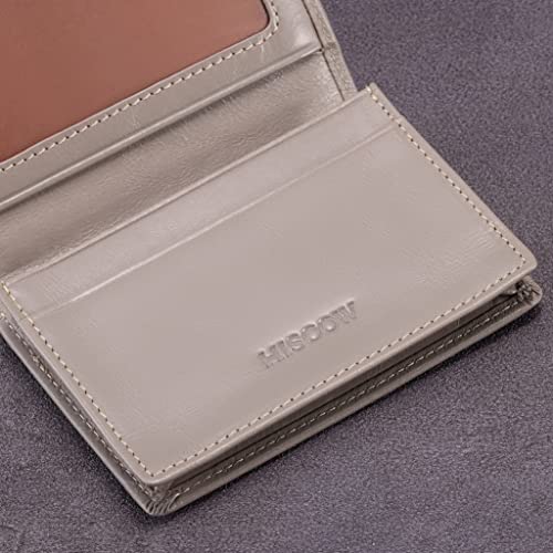 Image of HISCOW Business Card Holder with Large Compartment - Full Grain Leather