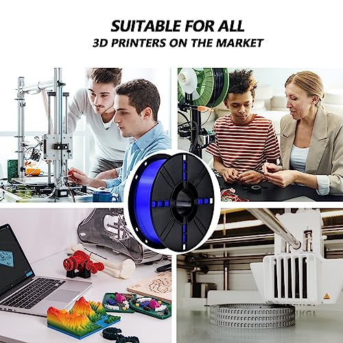 Image of iBOSS PLA Plus (PLA+) 3D Printer Filament 1.75mm,1kg Spool (2.2lbs) Toughness Enhanced 3D Printing Filament,Dimensional Accuracy + /- 0.02mm,1.75mm PLA Plus Filament,Fit Most FDM Printer(Dark Blue)