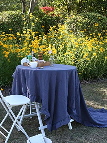 Nappe coton lin rectangulaire non-fading lavable pour table basse - 6