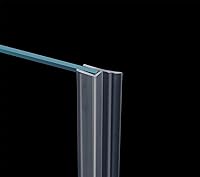 Vista 2 de Tira de sellado lateral de puerta de vidrio de silicona flexible de 100 pulgadas sin marco para puerta de vidrio Framelss de 5/16 pulgadas (flexible)