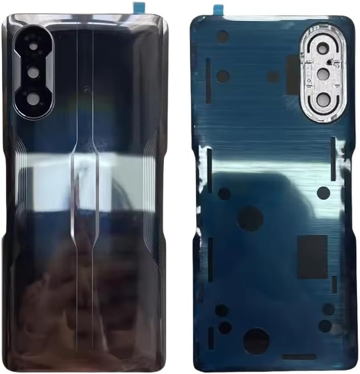 Compatible Rear Glass Back Cover for Xiaomi Redmi K40 Gaming – Battery Door Housing Replacement Part (Black)