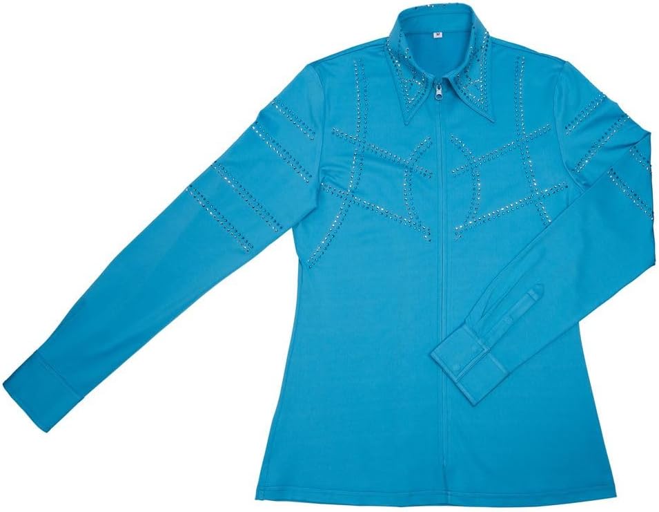 Schneiders Ladies Jessie Crystal Western Show Shirt | Sparkling Rhinestone Detail | 4-Way Stretch Fabric for Comfort