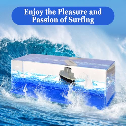 Kreuzfahrtschiff Fluid Drift Flasche, Acryl-Schiffsflüssigkeitsdriftflasche Fluid Drift Bottle Unsinkbares Kreuzfahrtschiff-Spielzeug Sinkt Nie Schiffsdekoration Büro Und Haus Bootslauf Dekoration (B)