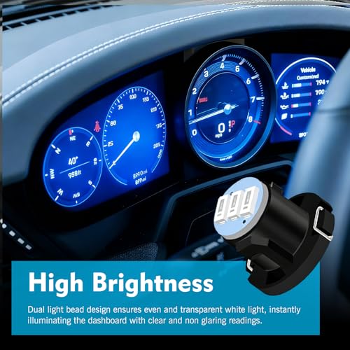 Kit 10 Lámparas LED para Control de Clima Auto 12V Azul miniatura 6