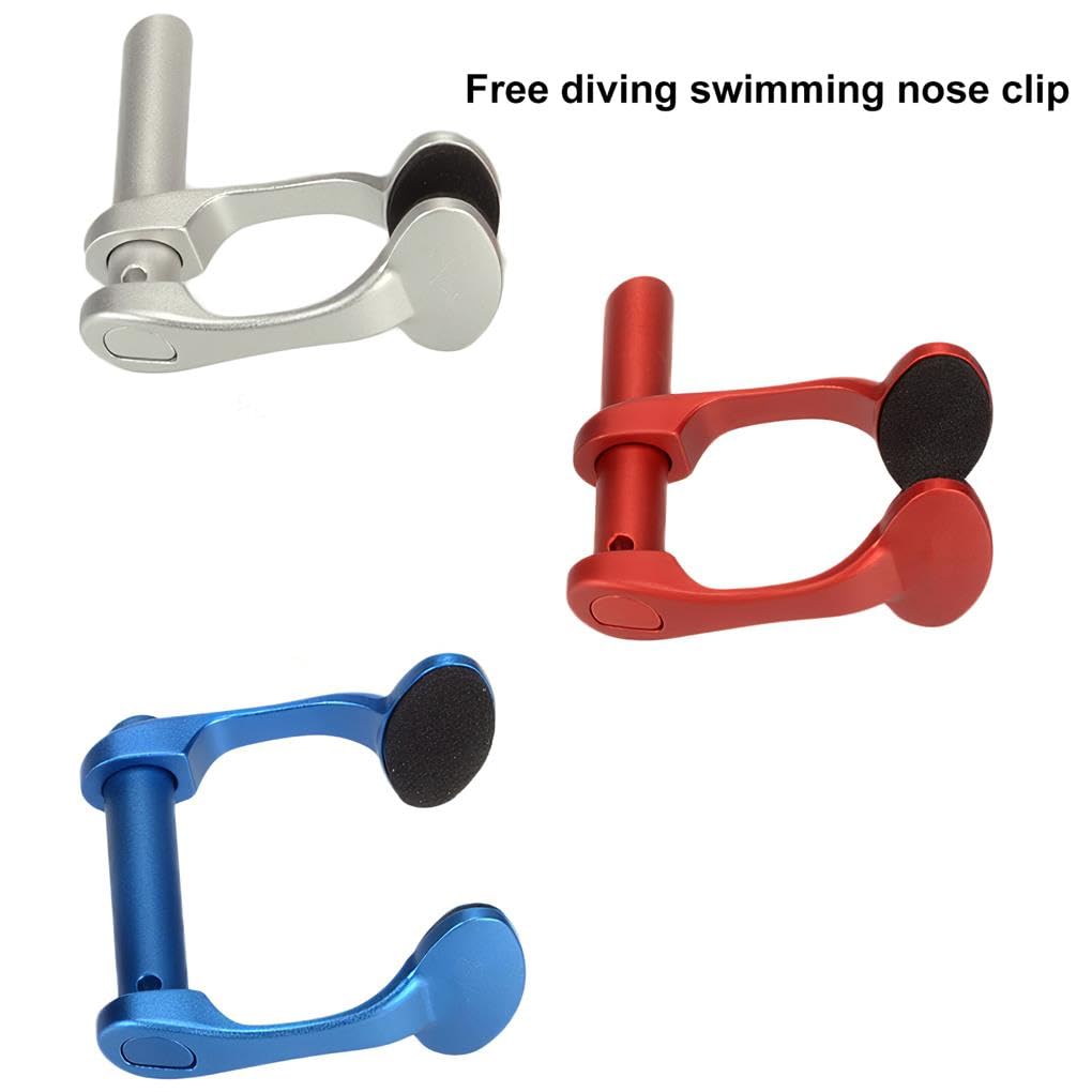Pinza de nariz para buceo, ayuda de entrenamiento, aleación de aluminio, a prueba de óxido, equipo de esnórquel en río, a prueba de golpes, estilo 2