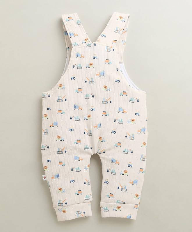 BUMZEE Chłopięcy regularny krój pełne rękawy okrągły dekolt Poly Blend Romper