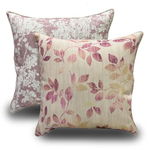 Image of Reversible Cushion Cover 20 inch x 20 inch with Invisible Zipper - Premium Stitched Sofa Pillow Cover Set of 2