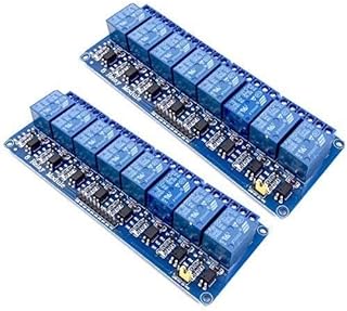 Huayao 2pcs 8 Channel DC 5V Relay Module with Optocoupler for UNO R3 MEGA 2560 1280 DSP ARM PIC AVR STM32 Raspberry Pi