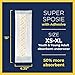 Super Sposie Booster Pads, Max Absorbency for Nighttime Diapers, Use with Overnight Diapers Size 5+ and Night time Pull ups, Incontinence Protection