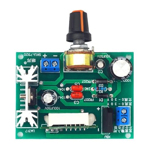 omiinitio LM317 Regulator LM317 Regulador Ajustable Y Estabilizado Disco de Control Pantalla Digital
