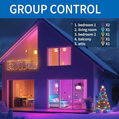Ampoule LED WiFi E14 6W intelligente et connectée sans hub requis - 6